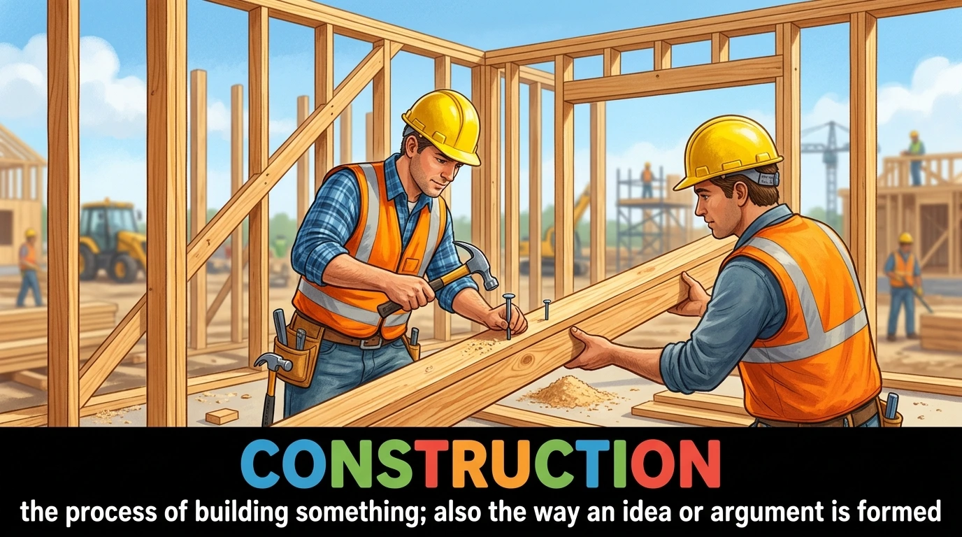 English Illustration for construction